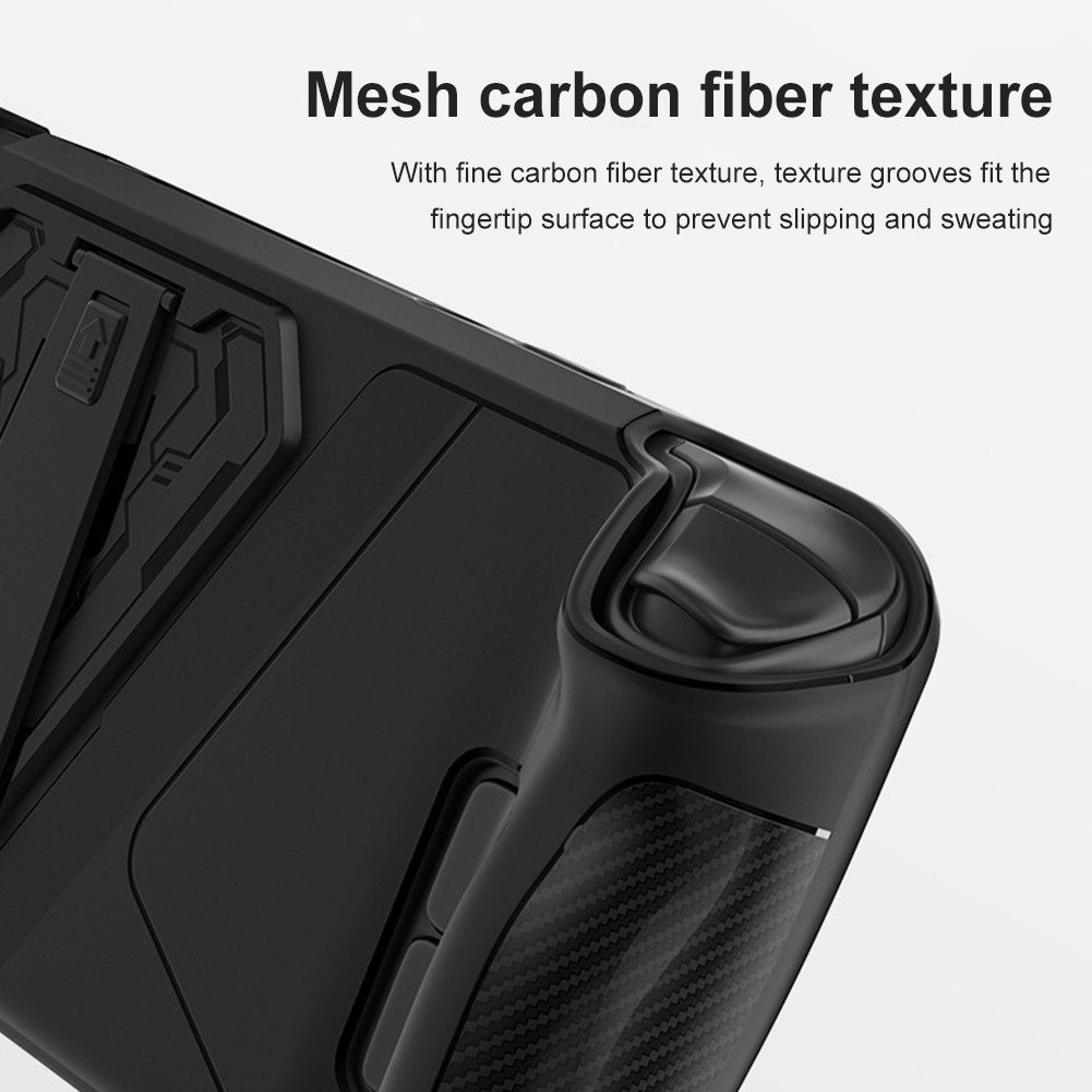 AOLION AL-ST1005 For Steam Deck Protective Case PC+TPU Shockproof Game Console Shell with Alloy Kickstand AOLION AL-ST1005 For Steam Deck Protective Case PC+TPU Shockproof Game Console Shell with Alloy Kickstand